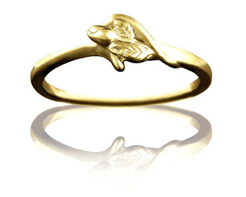 Girls Purity Ring - Unblossomed Rose in 14K Yellow Gold - PurityRings.com