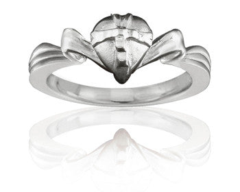 Purity Ring - Girls 14K White Gold Gift-Wrapped Heart - PurityRings.com