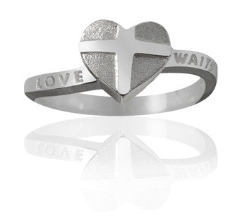 Girls Purity Ring - Everlasting Heart in Sterling Silver - PurityRings.com

