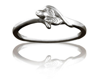 Girls Purity Ring - Unblossomed Rose in Sterling Silver - PurityRings.com
