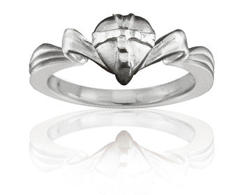 Purity Ring - Girls 14K White Gold Gift-Wrapped Heart - PurityRings.com
